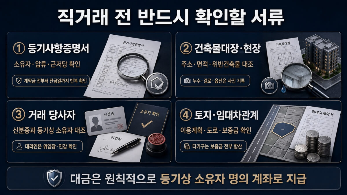 부동산 직거래 확인 서류