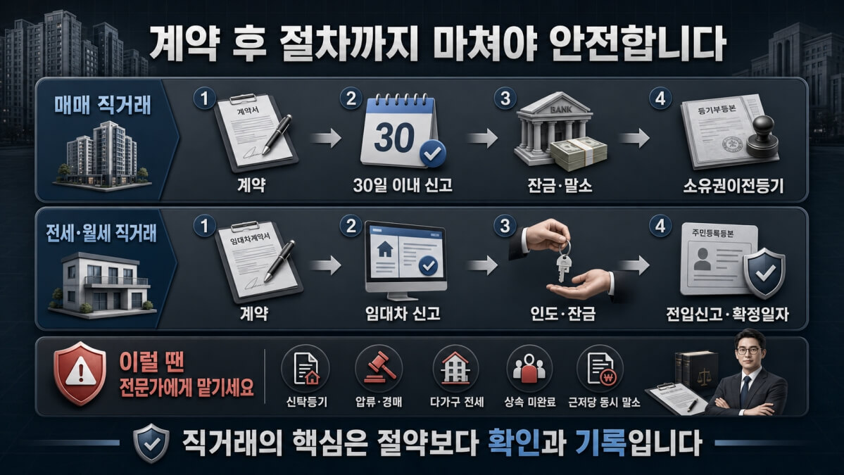 계약 후 절차