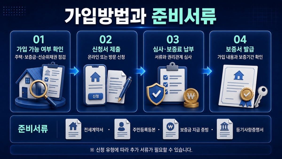HUG 전세보증금반환보증 가입방법