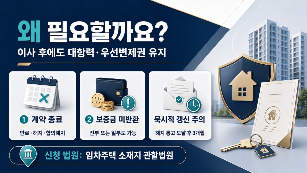 임차권등기명령 인터넷 신청 필요성