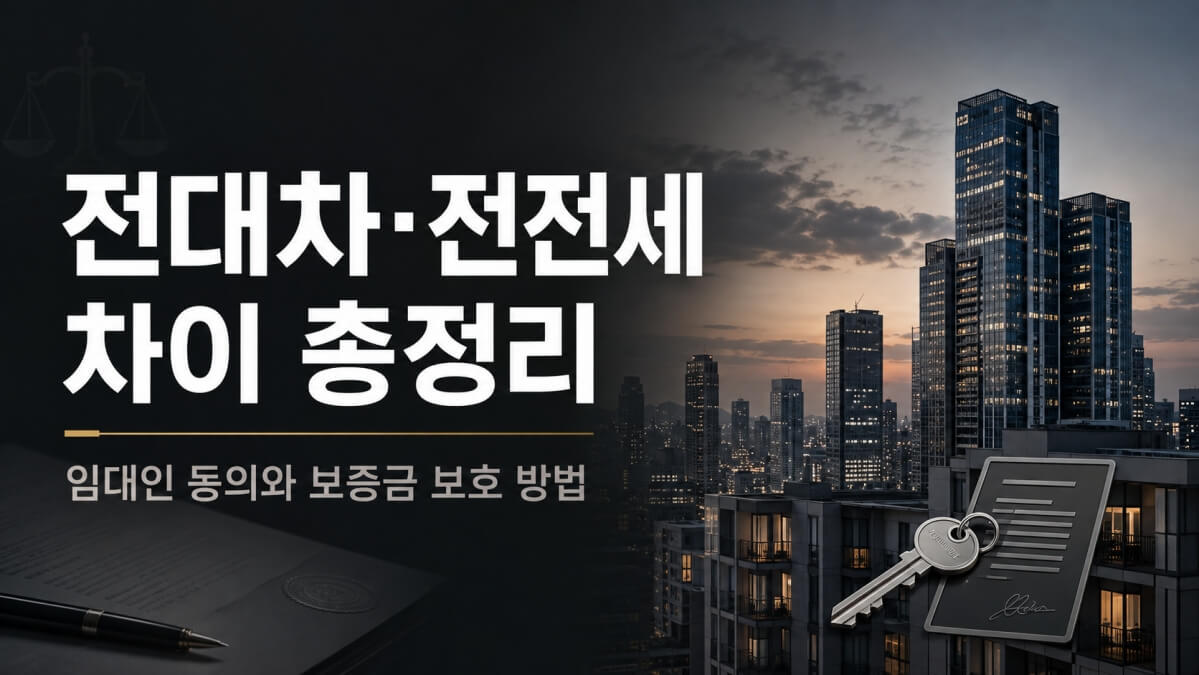 전전세 전대차 차이 썸네일