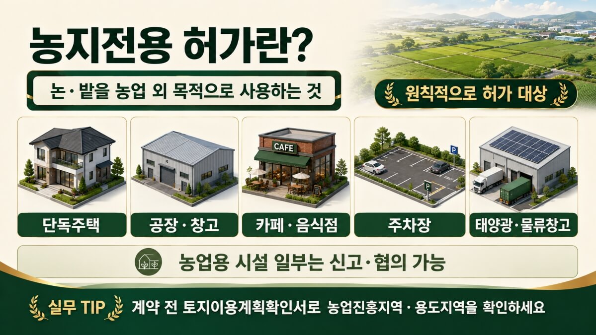 농지전용 허가란?