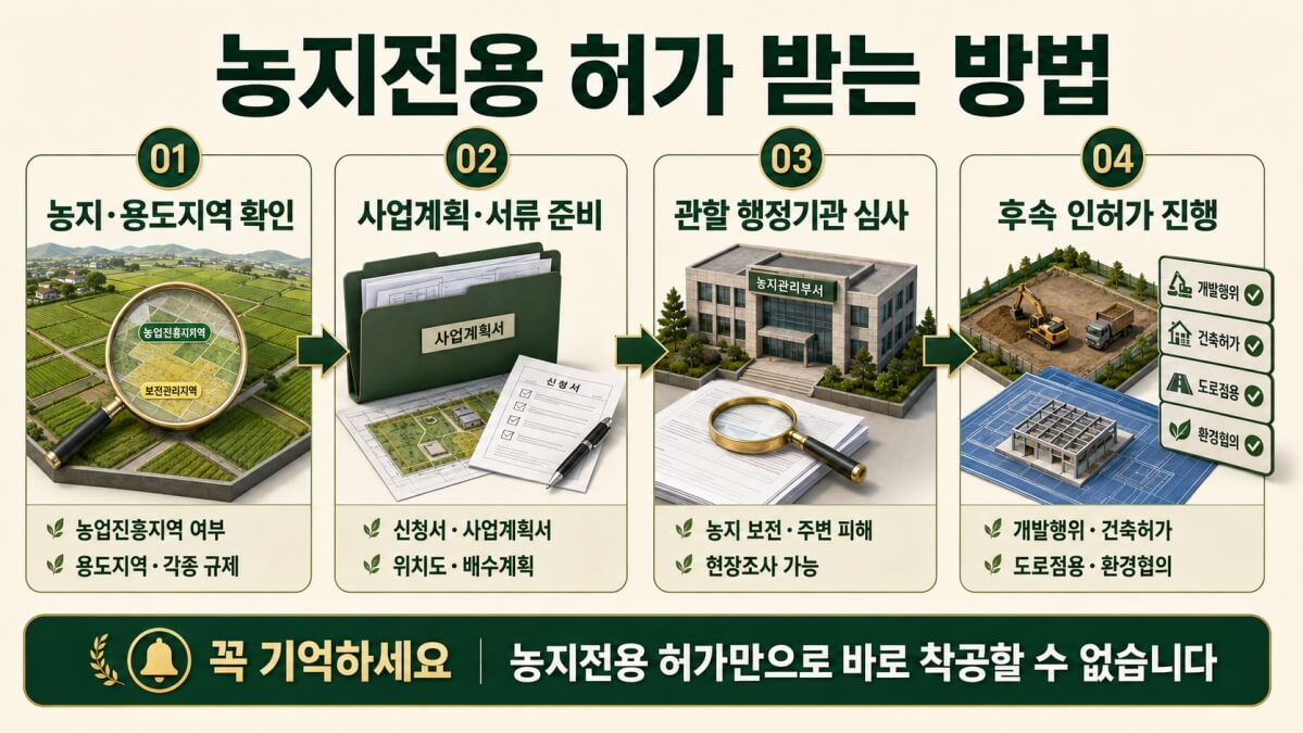 농지전용 허가 받는 방법
