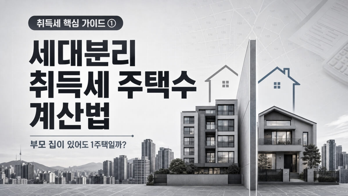 세대분리 취득세 주택수 썸네일
