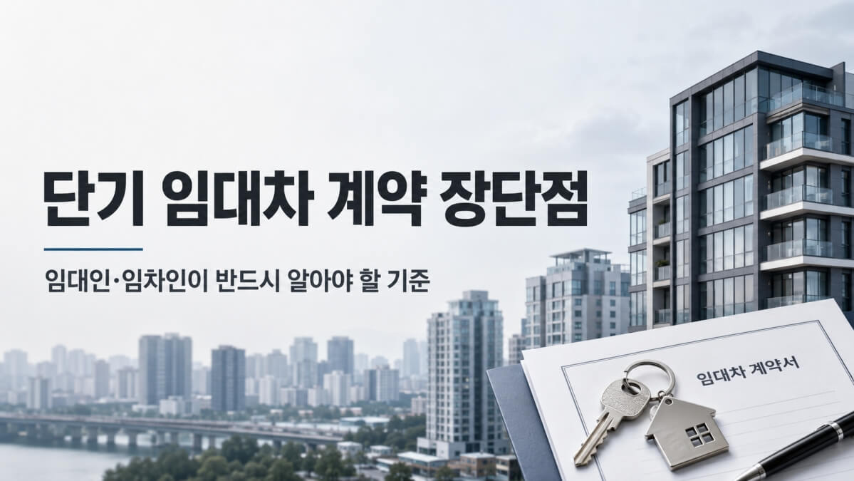 단기 임대차 계약 장단점 썸네일