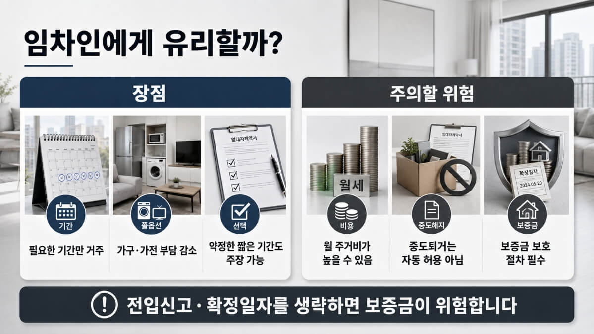 단기 임대차 계약 임차인에게는?