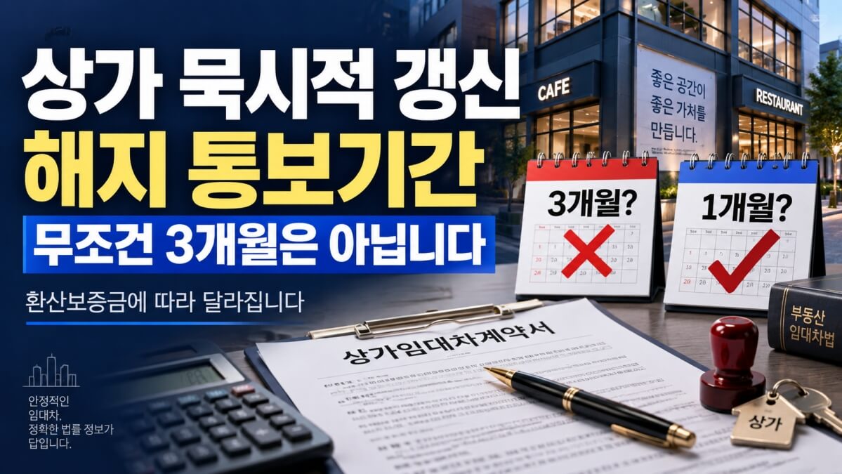 상가 묵시적 갱신 해지 통보기간 썸네일