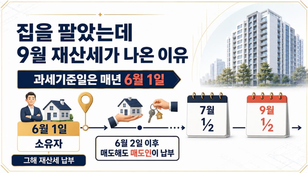 집 팔았는데 재산세가 나오는 이유