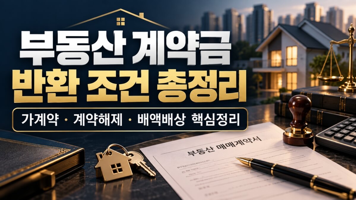 부동산 계약금 반환 조건 썸네일