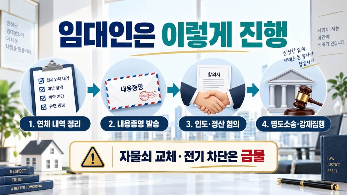 상가 월세 3개월 연체 시 임대인은?