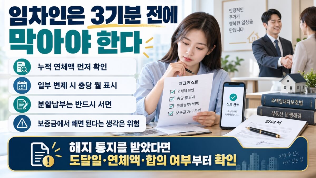 연체 임차인 대응