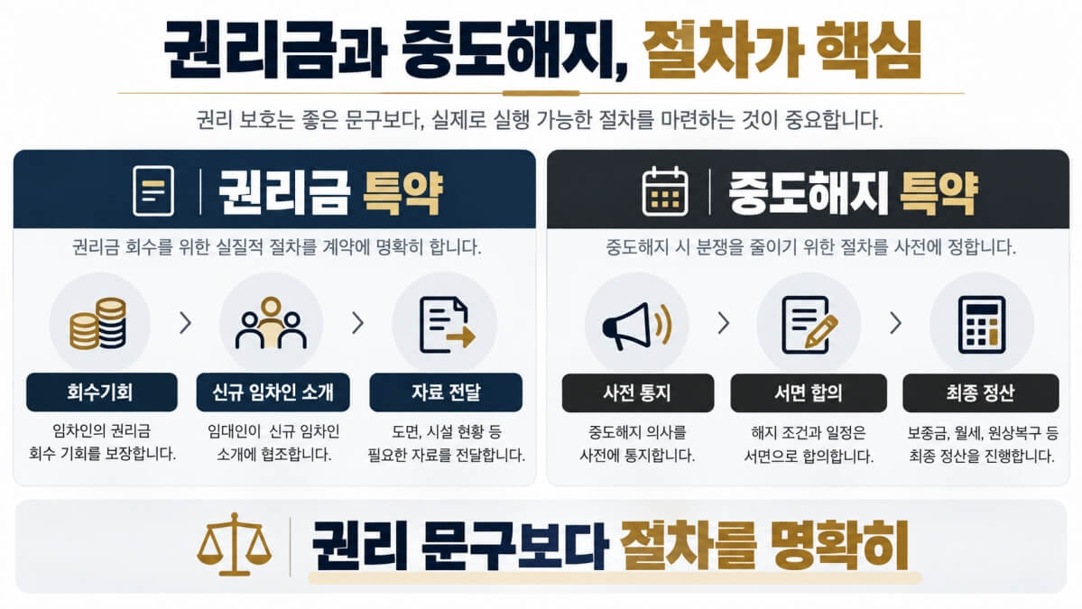 권리금과 중도해지 특약