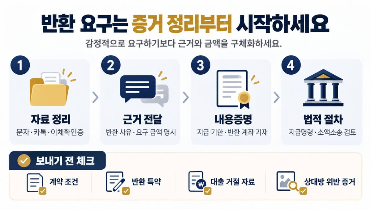 가계약금 반환 요구 방법