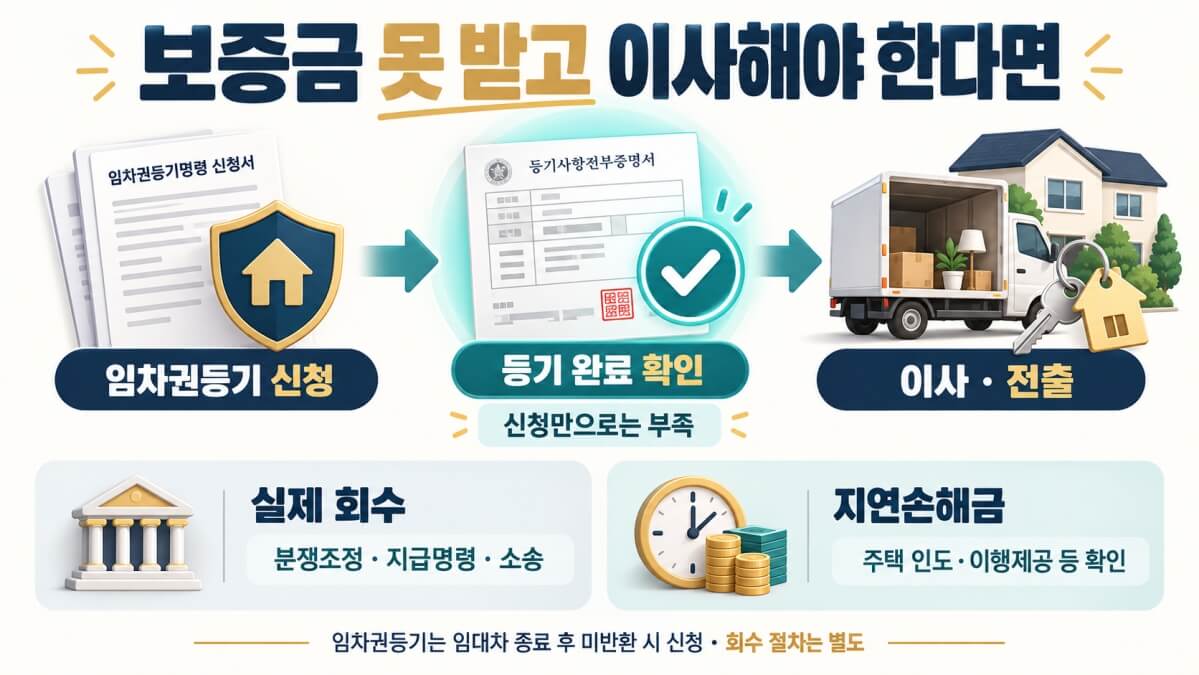 보증금 반환 못 받고 이사