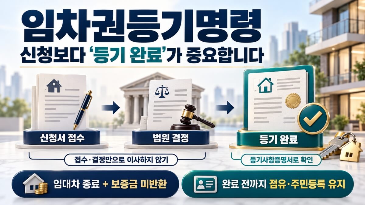임차권등기명령 완료