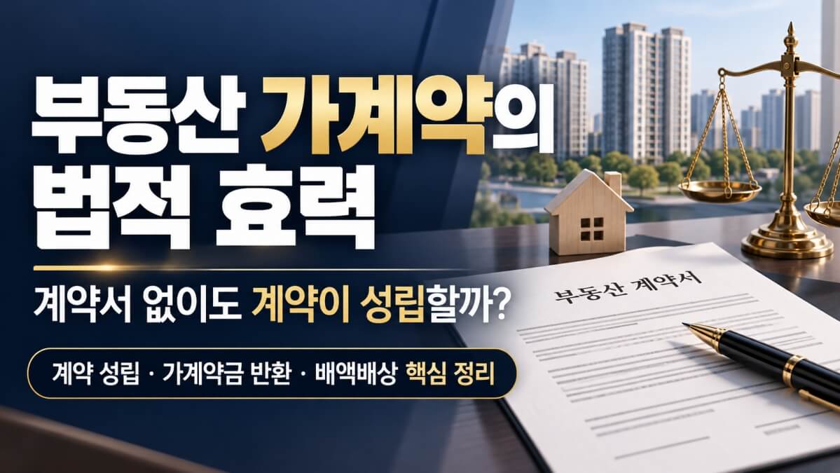 부동산 가계약의 법적 효력 썸네일