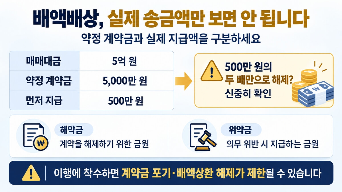 부동산 가계약의 법적 효력 배액배상